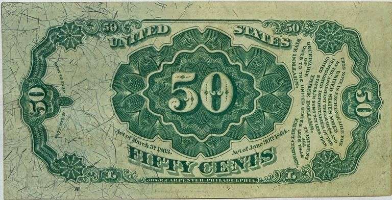 Fresh Uncirculated 50 Cent Bob Hope Fractional Currency Note