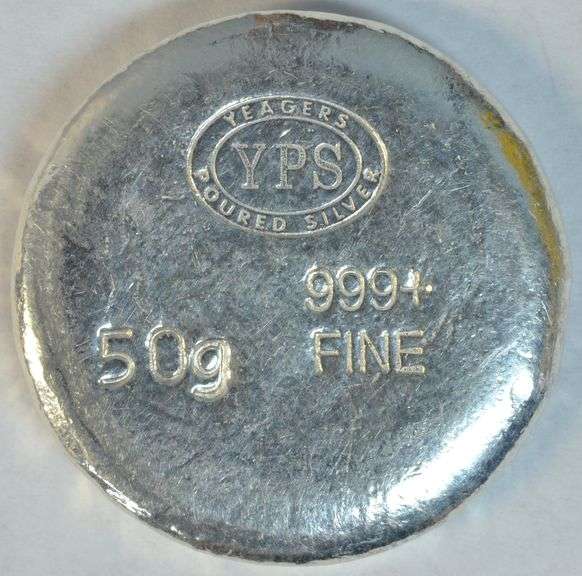 Handmade pure .999+ Fine 50 grams Silver 'Skeleton Head'