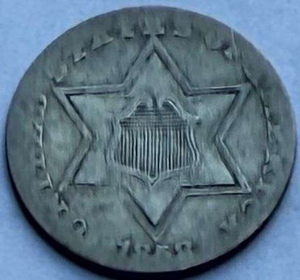 1858 Type 3 Cent Silver