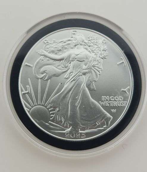 2025 American Silver Eagle In Capsule