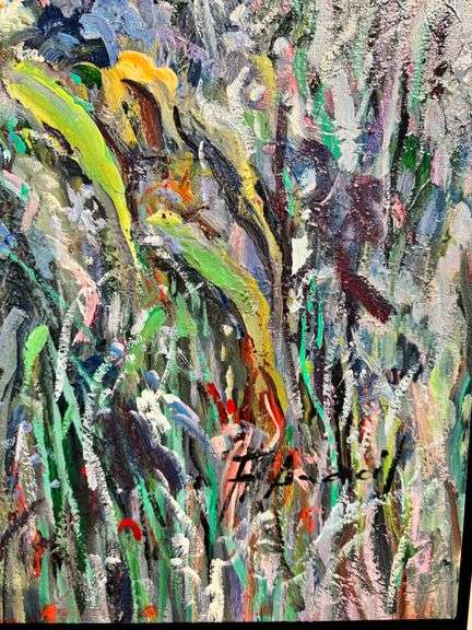 Beautiful Impressionist Garden Painting