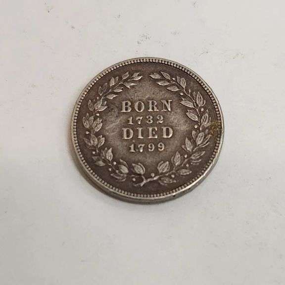 George Washington Medal "Born 1733 Died 1799"