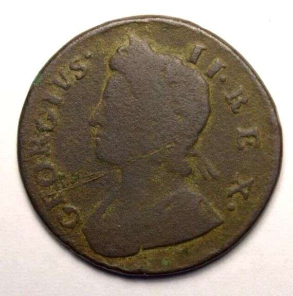 1739 United Kingdom Great Britain Colonial Type Half Penny