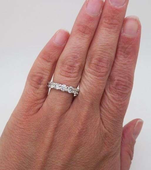 Impressive 3.45CTW Earth Mined Diamond Eternity Band