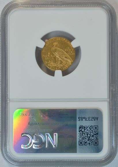 Very Scarce BU 1914 $2.50 Indian Gold Piece. NGC MS61