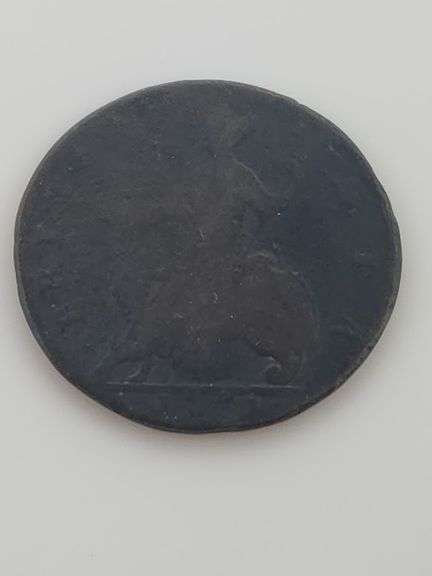 1731 British Half Penny, Circulated