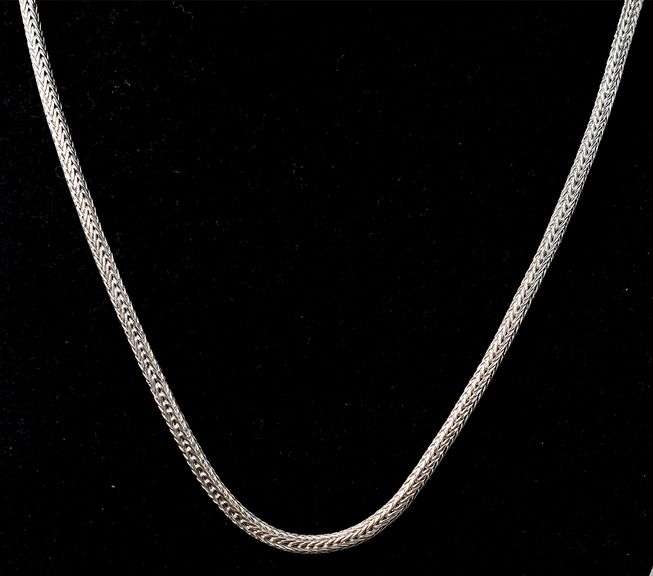 Braided Chain necklace in Sterling Silver