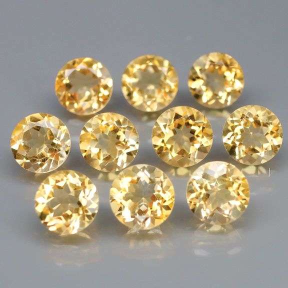 Ravishing 12.59ct top golden eye clean Citrine set