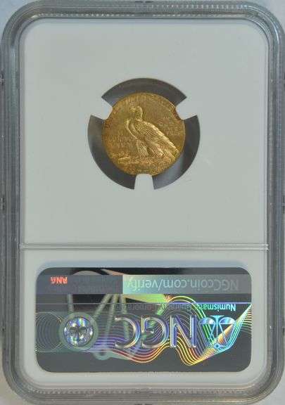 Very Choice BU 1927 US $2.50 Indian Gold Piece. NGC MS63