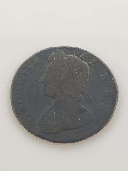 1731 British Half Penny, Circulated