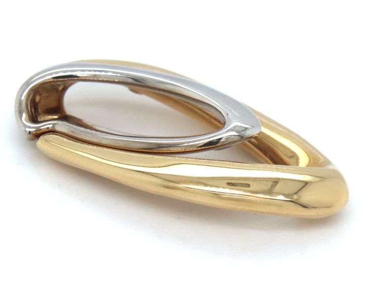 Tasteful 14k white & Yellow Gold Pendant
