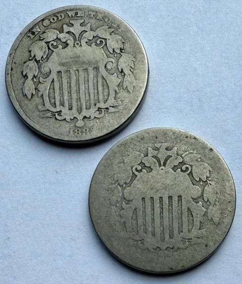 Two Shield Nickels