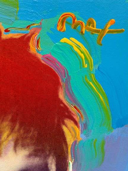 Rare Peter Max Original Painting from The Private Collection of Mary Tyler Moore