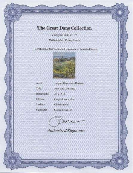 Exclusive Jacques Genevraie-Thiebsart Original Oil Flowers Framed