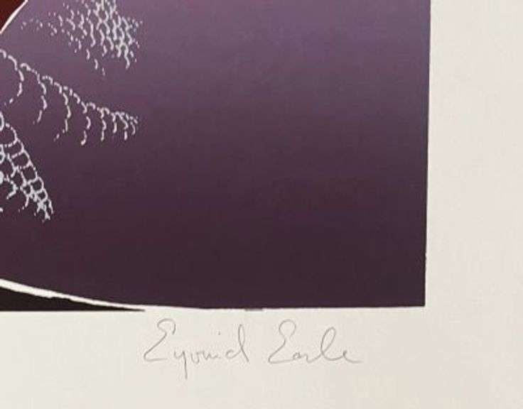 Limited Edition Serigraph by Eyvind Earle Titled Desert Tree