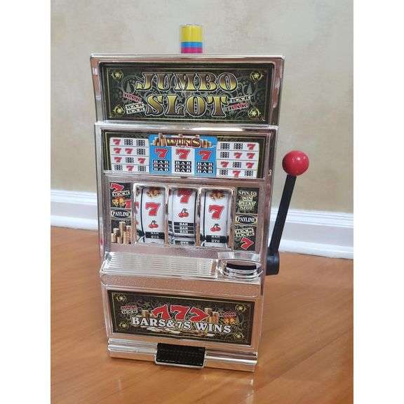 Jumbo Slot Machine Coin Bank Casino Replica