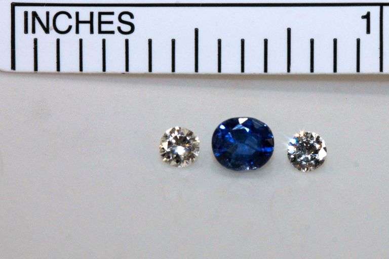 Classic Natural Sapphire & Diamond Set of 3
