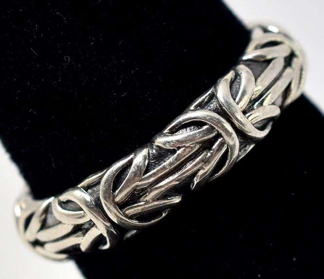 Braided Band Ring in Sterling Silver
