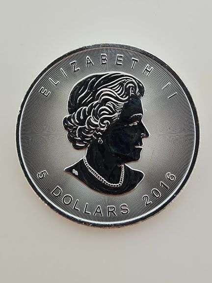 2016 $5 Dollars Canadian Maple Leaf, Maple Leaf Privy