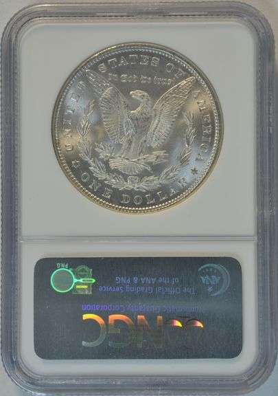 Better near Gem BU 1896 Morgan Silver Dollar. PCGS MS64
