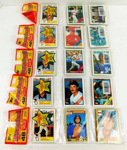 5 Unopened Packs 1987 Topps Baseball Cards
