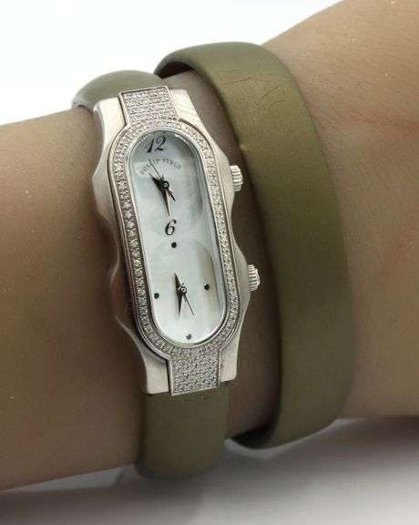 Phillip Stein signature mini dial double wrap watch