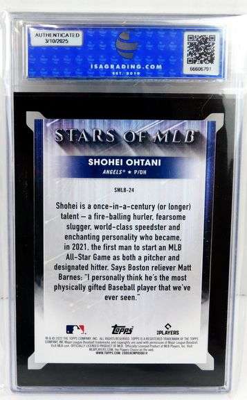 Shohei Ohtani 2022 Stars of MLB Baseball Card, Gem MT 10