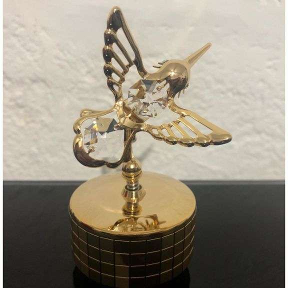 Swan Lake Music Box 24K Gold Plated with Crystals