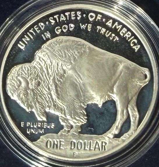 2001 Proof Silver American Buffalo Silver Dollar