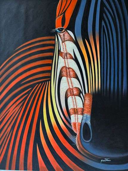 ONE OF A KIND UNIQUE  PAINTING ON CANVAS