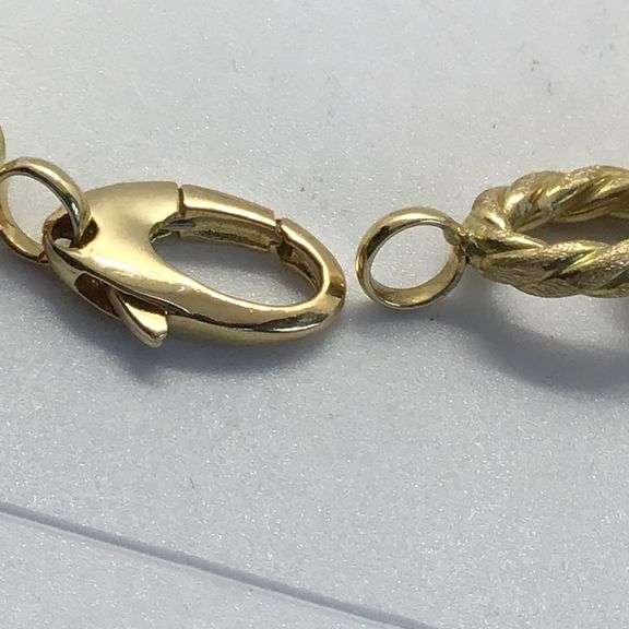 14K Yellow Gold Twisted Cuban Chain