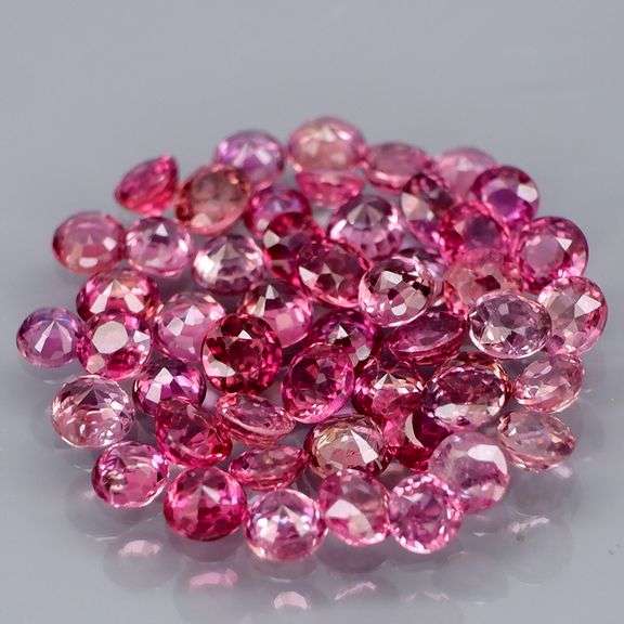 Untreated!!! 3.46ct set of rose pink Sapphires!