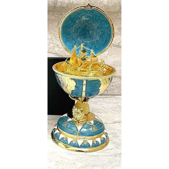 Imperial Globe with 24K Gold & Austrian Crystals