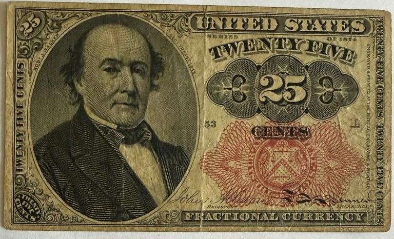 25 Cent 1874 Cent Fractional Currency