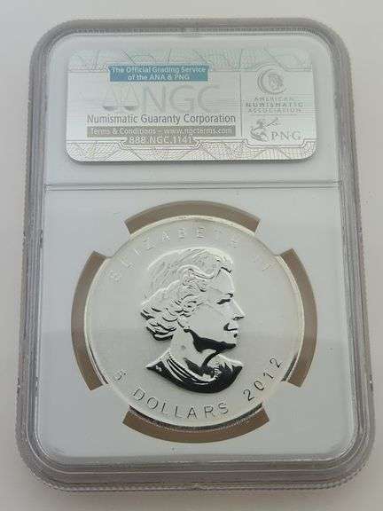 2012 Canadian $5 Maple Leaf - Dragon Privy, NGC SP69