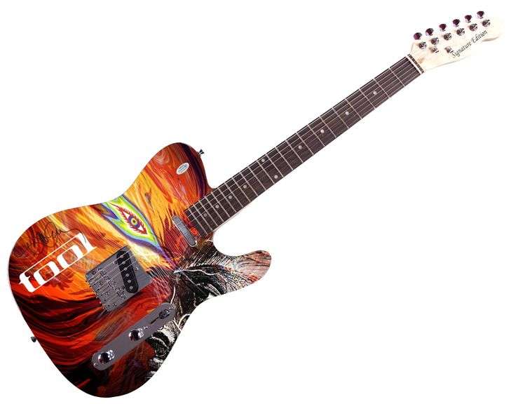 Tool Danny Carey Autographed Signed Custom Graphics Guitar ACOA