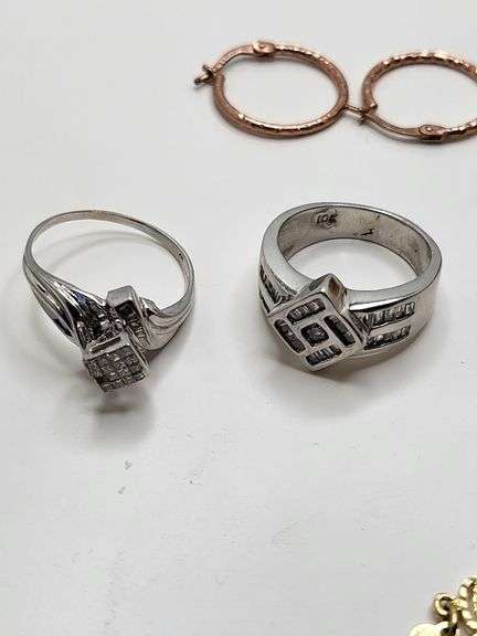 20 grams , Group of yellow and white gold jewelry