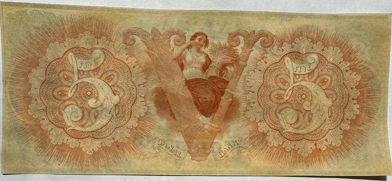 $5 CHCU Canal Bank 1850 s 60 s Era