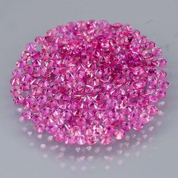 195 pieces! 2ct pink Sapphire set -Heated only!!!
