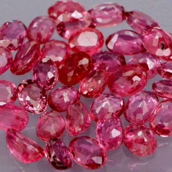 Sparkling! 3.24ct set of pinkish red REAL UNTREATED Rubies!!