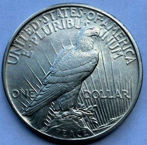 1921 Key Date Near Unc Peace Dollar