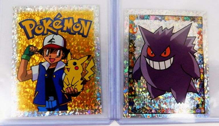 4 Pokémon Halogram Stickers, 1999