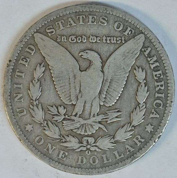 Rare key date 1893-O Morgan Silver Dollar in VG/Fine, rim bump