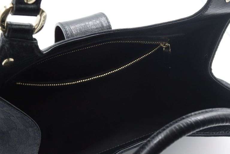 Gucci Canvas & Leather Shoulder Bag