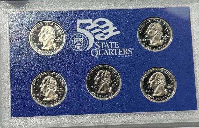 Two Each 2002-2007 US Quarter Proof Sets