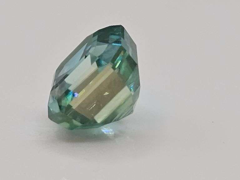 Huge 8.5 Ct Ice Mint Rare Emerald Cut Fire Moissanite