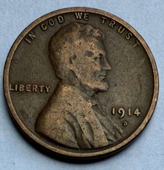 1914 D Key Lincoln Cent