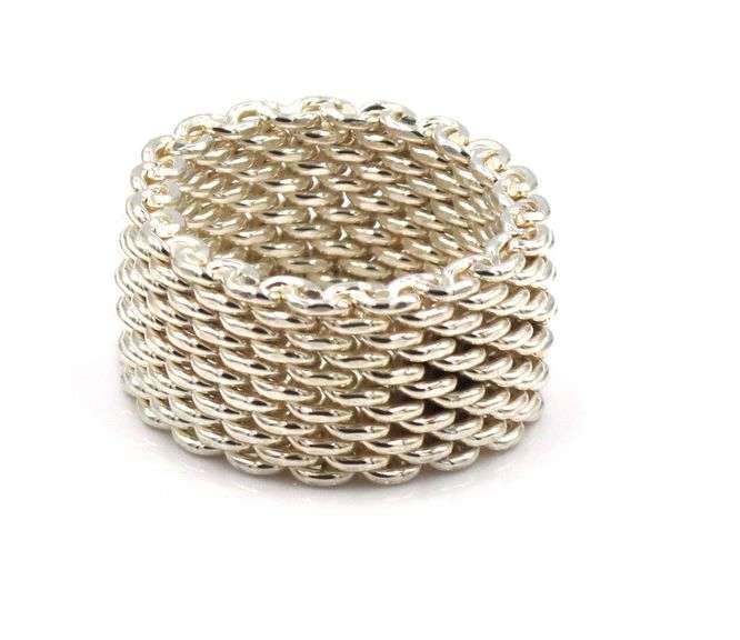 Tiffany & Co Somerset mesh ring