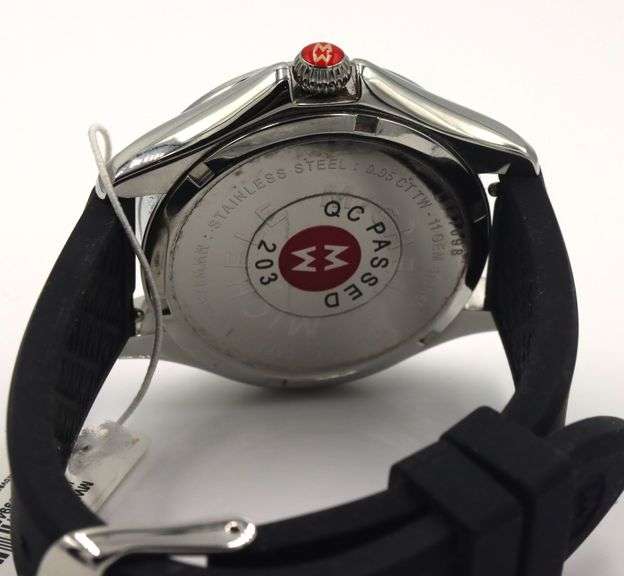 Michele Cape silver dial quartz watch