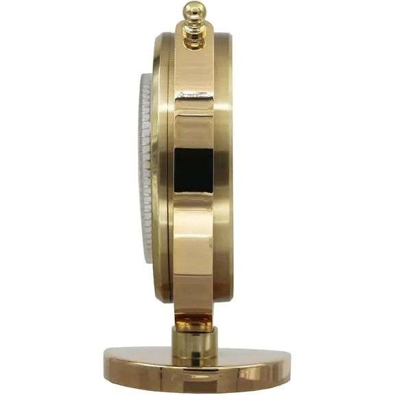 Seiko World Timer Desk Clock with Brass Case